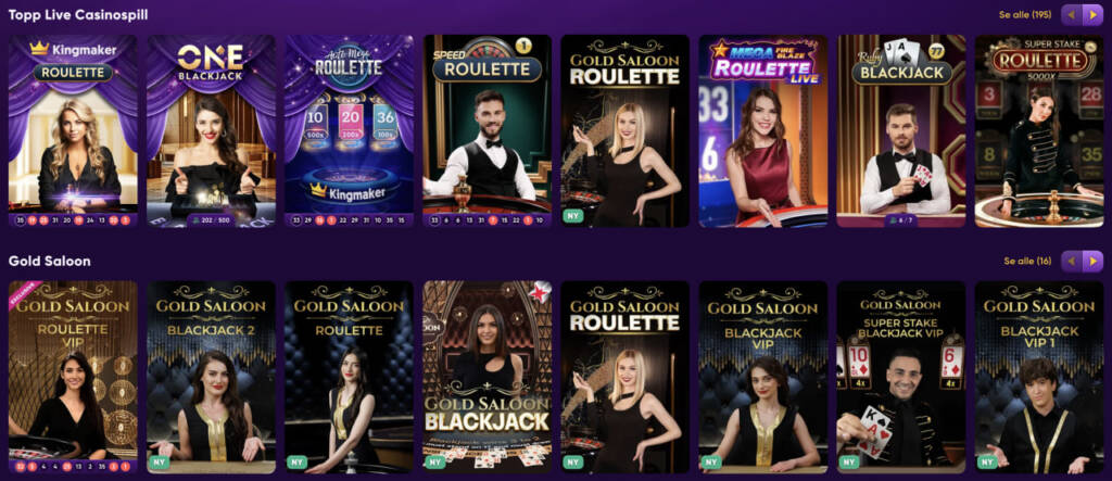 kingmaker live casino